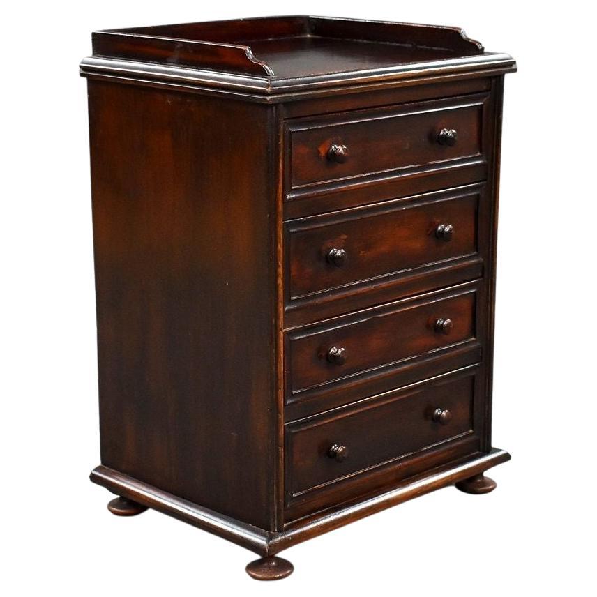 19th Century Mahogany Collectors Chest For Sale