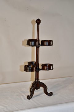 19th Century Mahogany Condiment Server