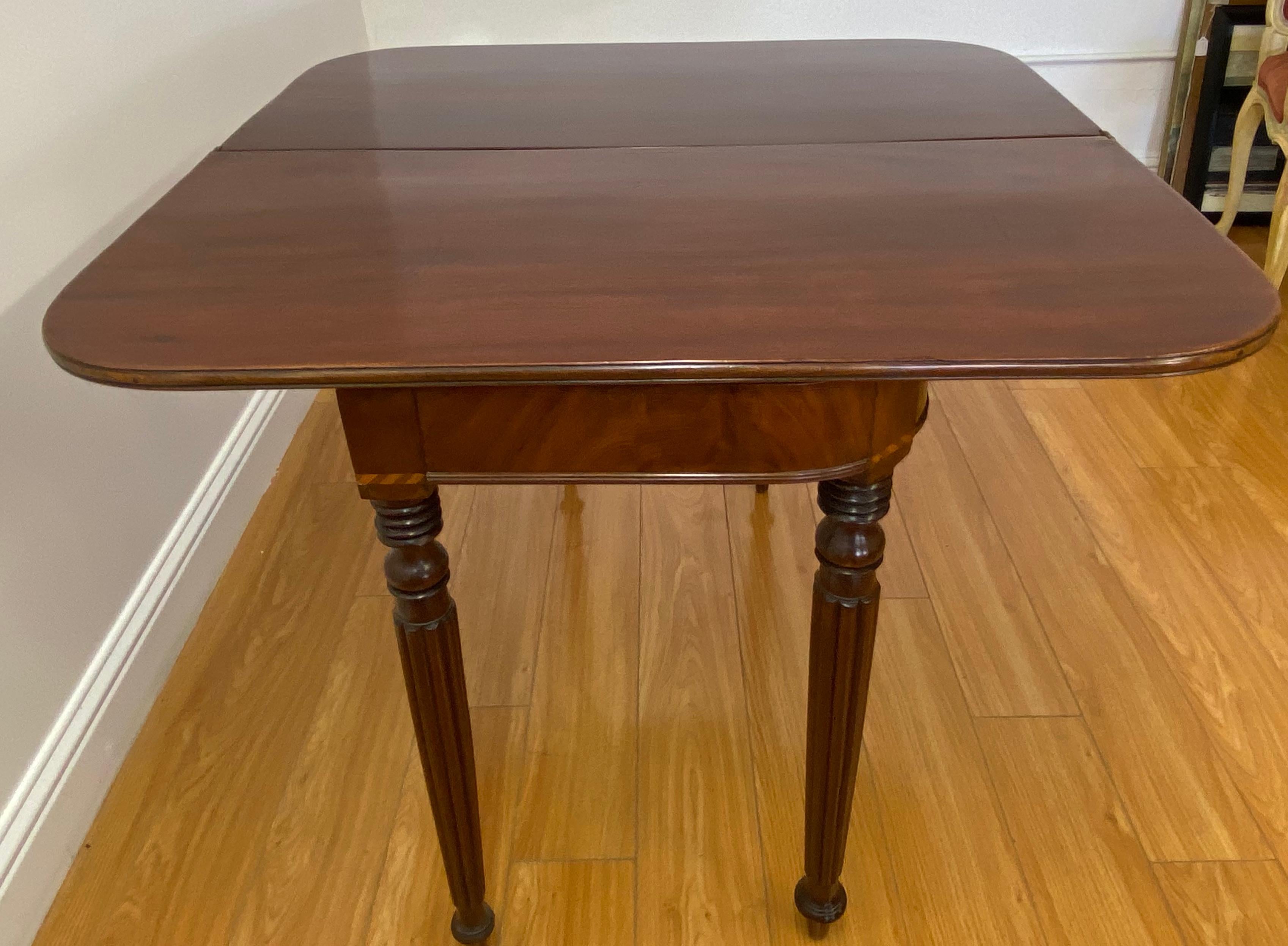 19th Century Mahogany Console / Flip Top Table 7