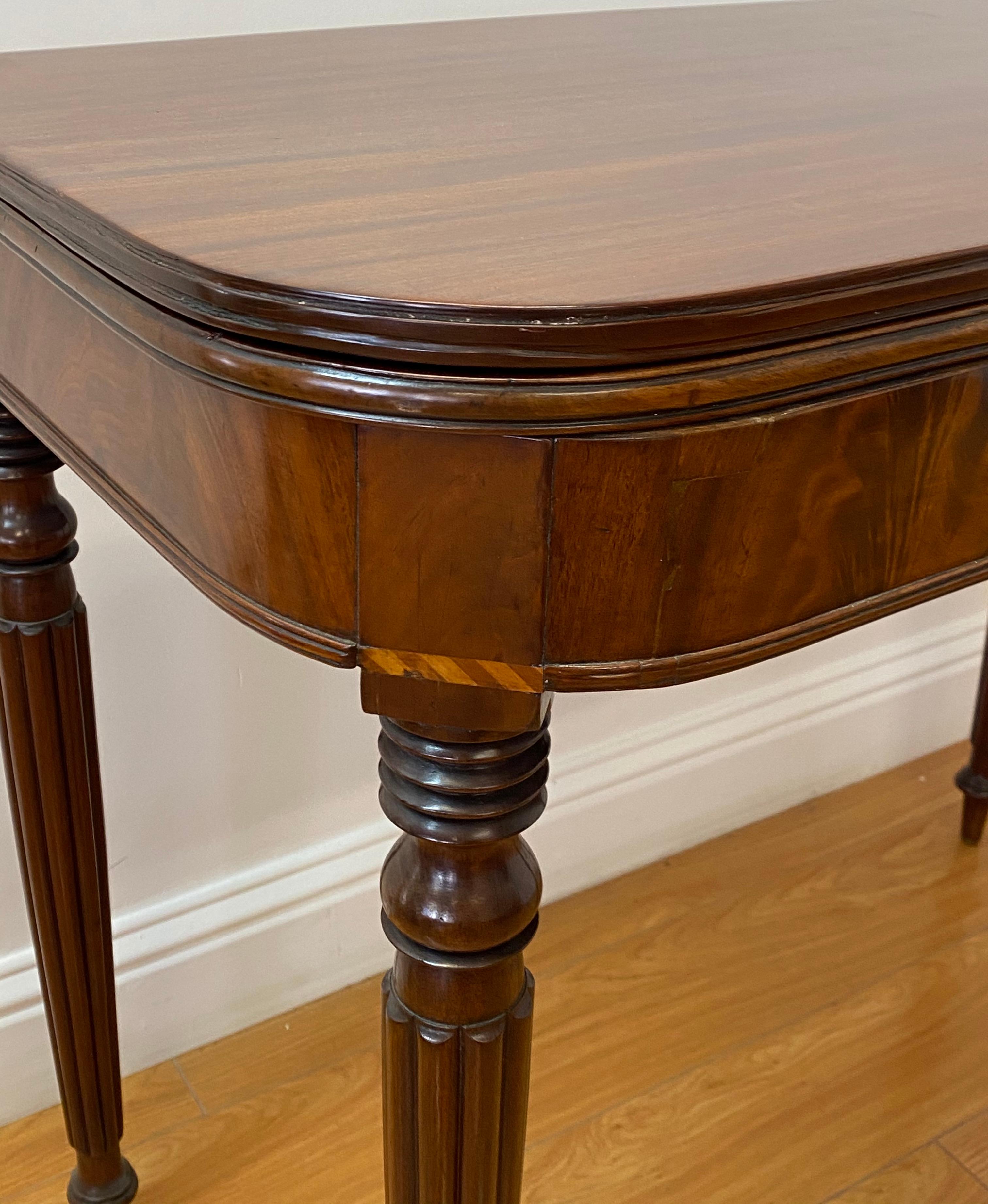 19th century mahogany console / flip top table

Measures: 36