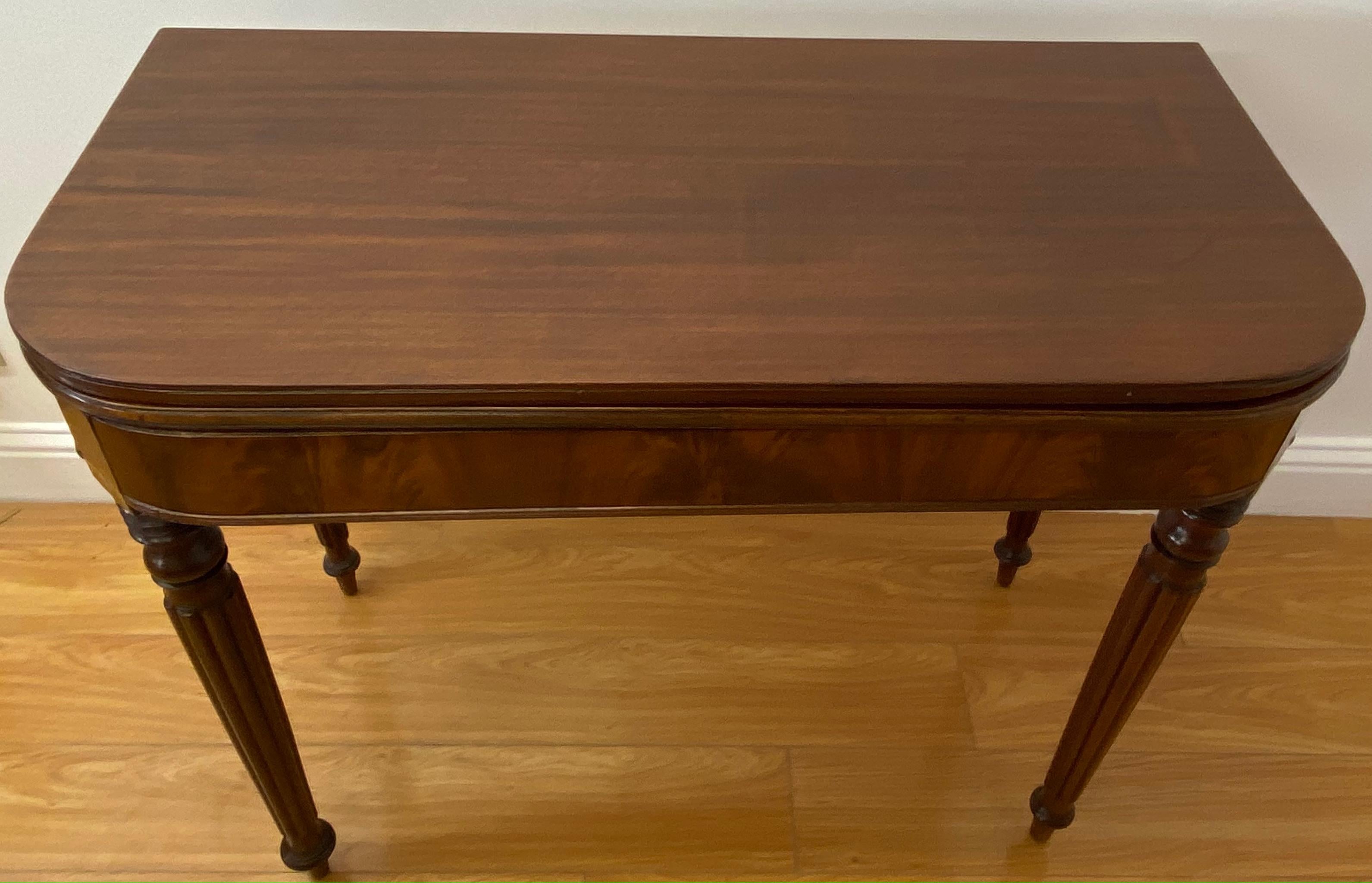 19th Century Mahogany Console / Flip Top Table 2