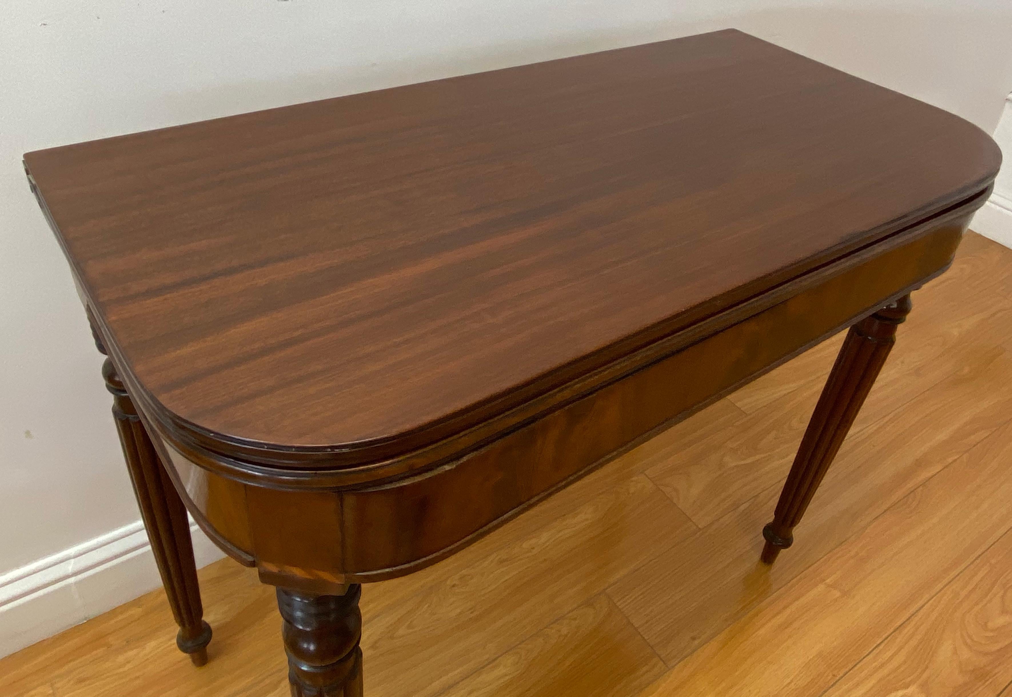 19th Century Mahogany Console / Flip Top Table 3