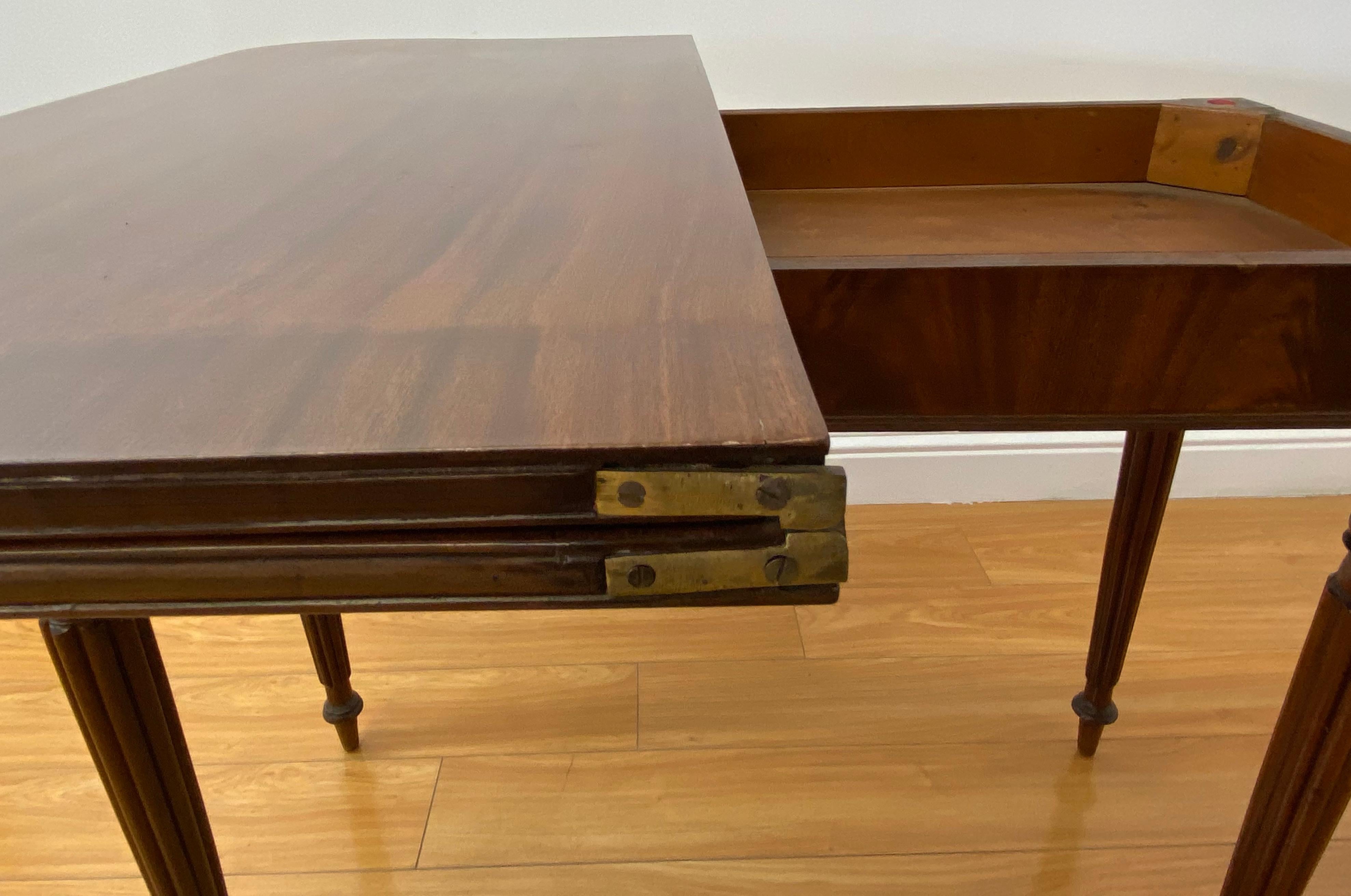 19th Century Mahogany Console / Flip Top Table 4