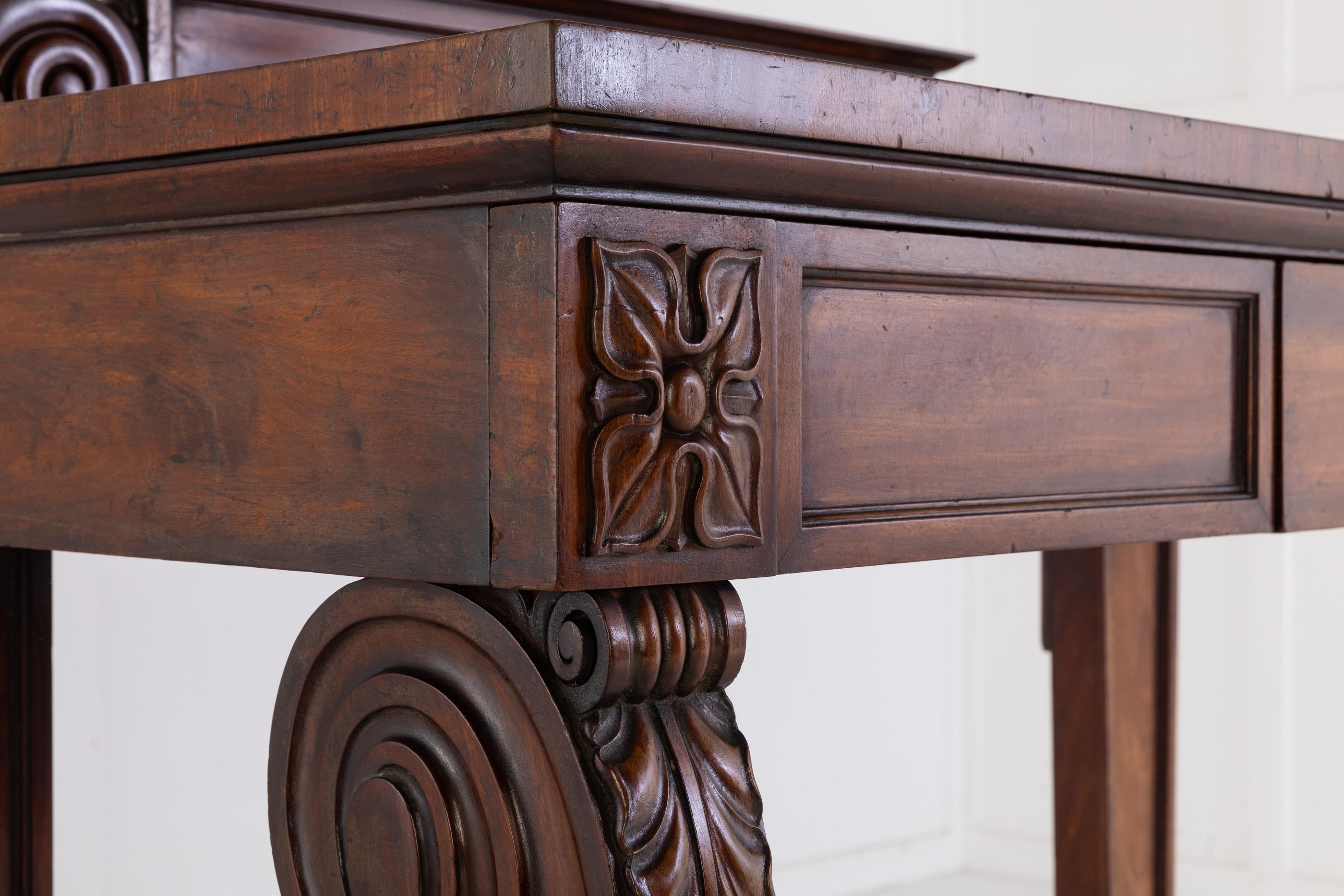 British 19th Century Mahogany Console/Side Table