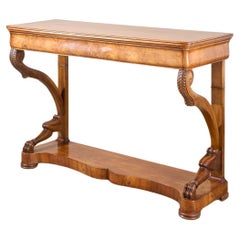 Consola de caoba del siglo XIX