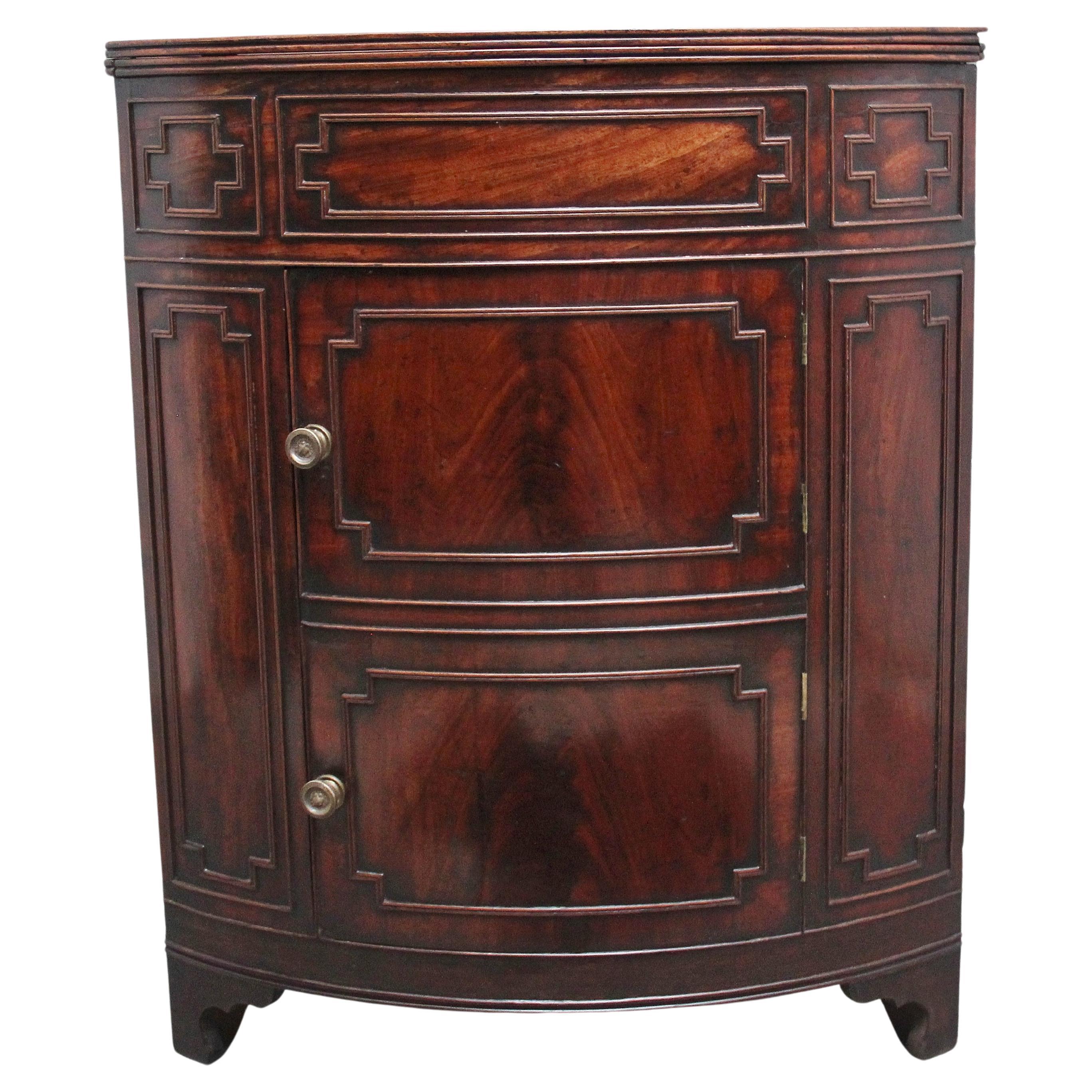 19th Century Mahogany Corner Washstand