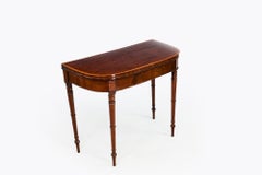 19th Century Mahogany D-End Card Table
