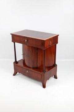 19th Century Mahogany Demi Lune Half Cabinet