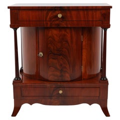 19th Century Mahogany Demi Lune Half Cabinet