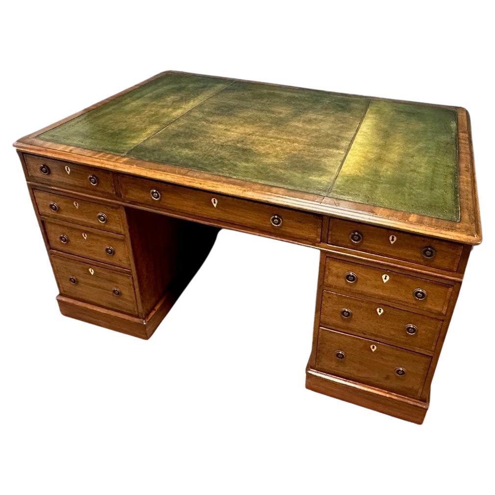 19th Century mahogany desk For Sale