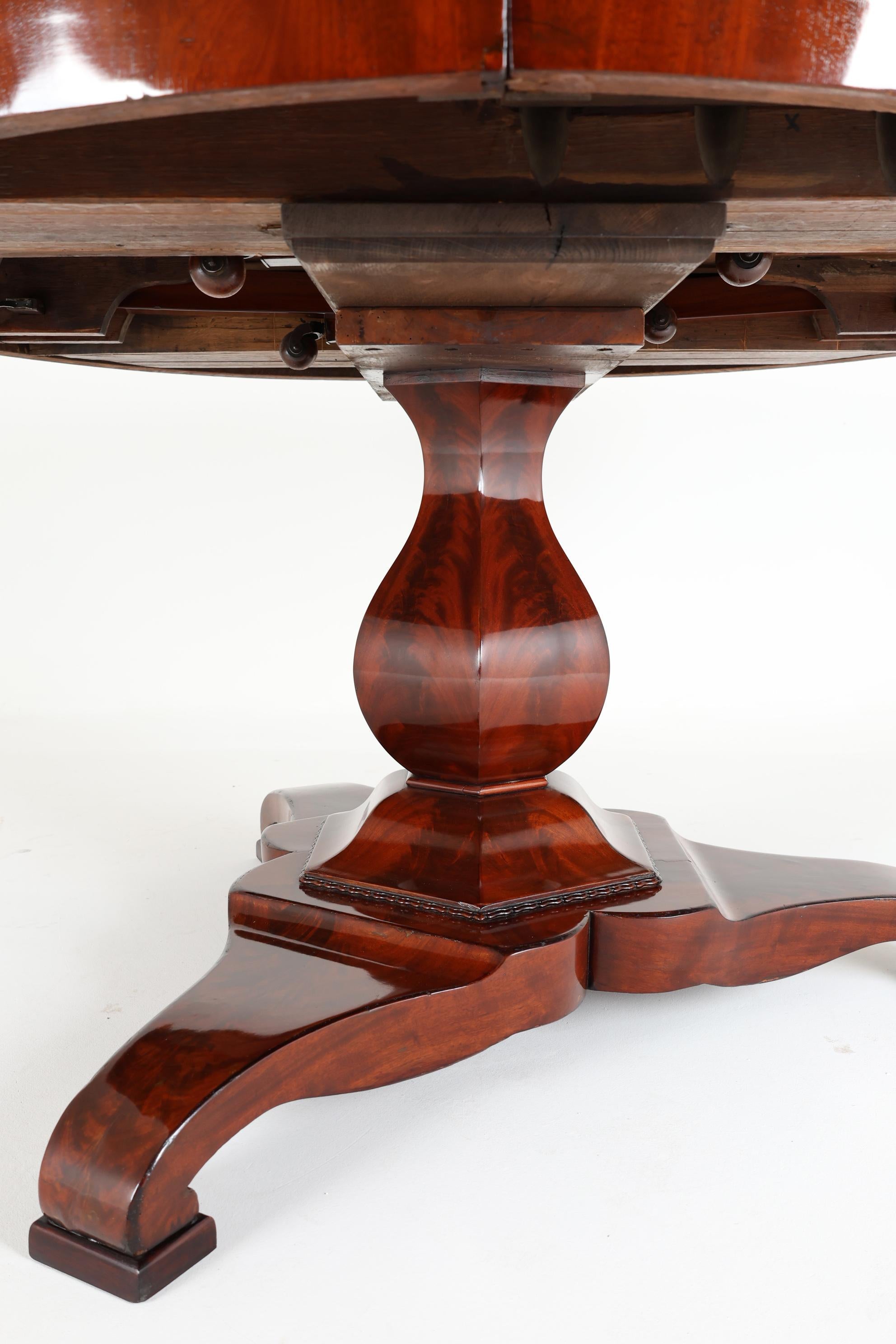 19th Century Mahogany Dining Room Table, 177 inches Long For Sale 8