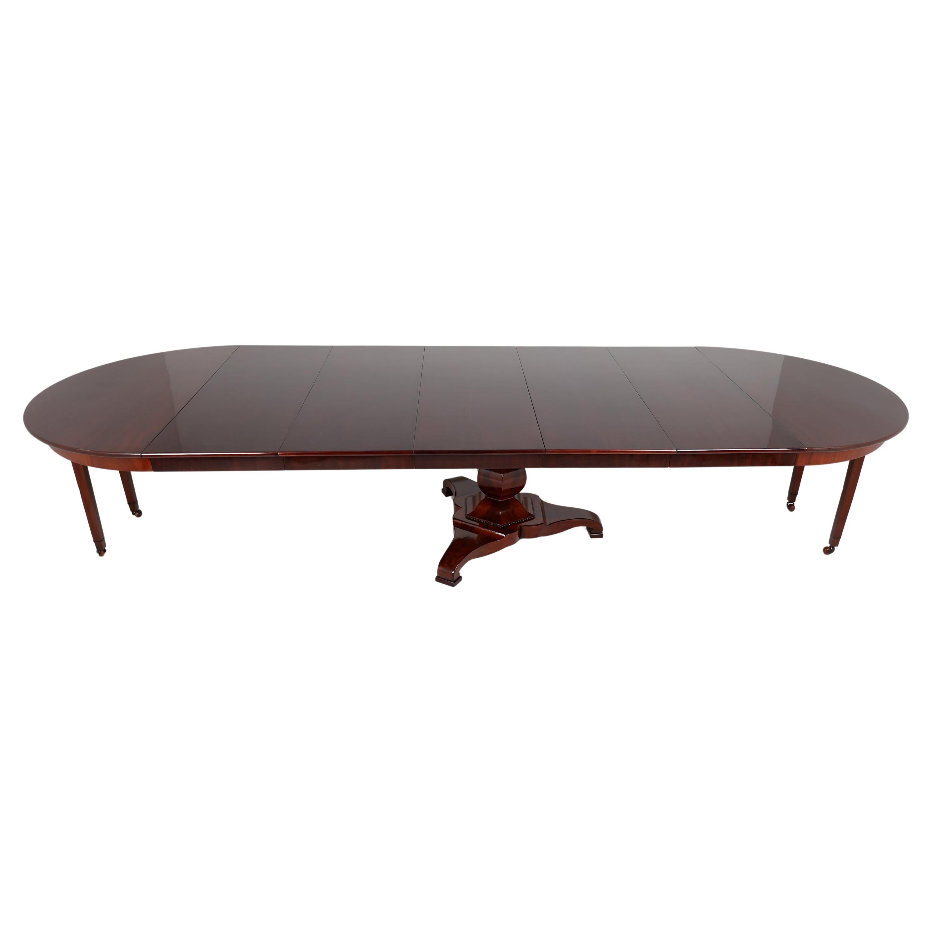 19th Century Mahogany Dining Room Table, 177 inches Long For Sale
