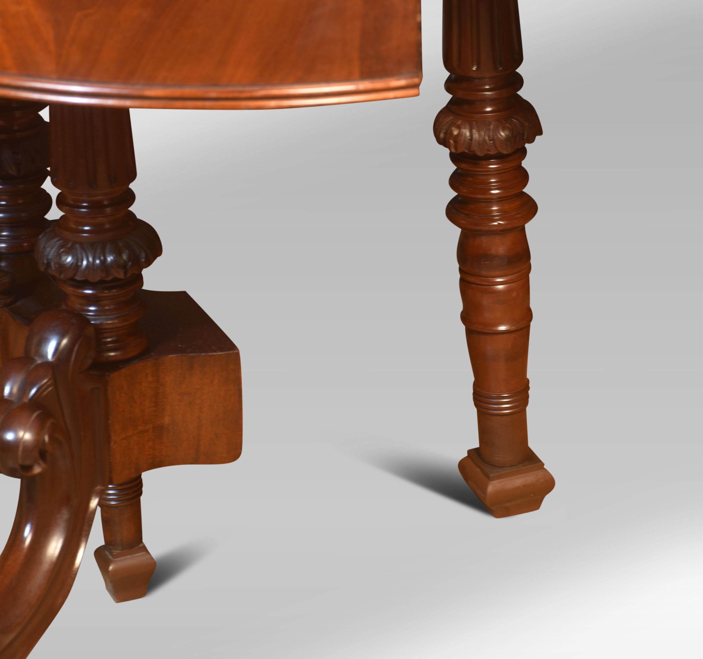 19th Century 19th century mahogany dining table