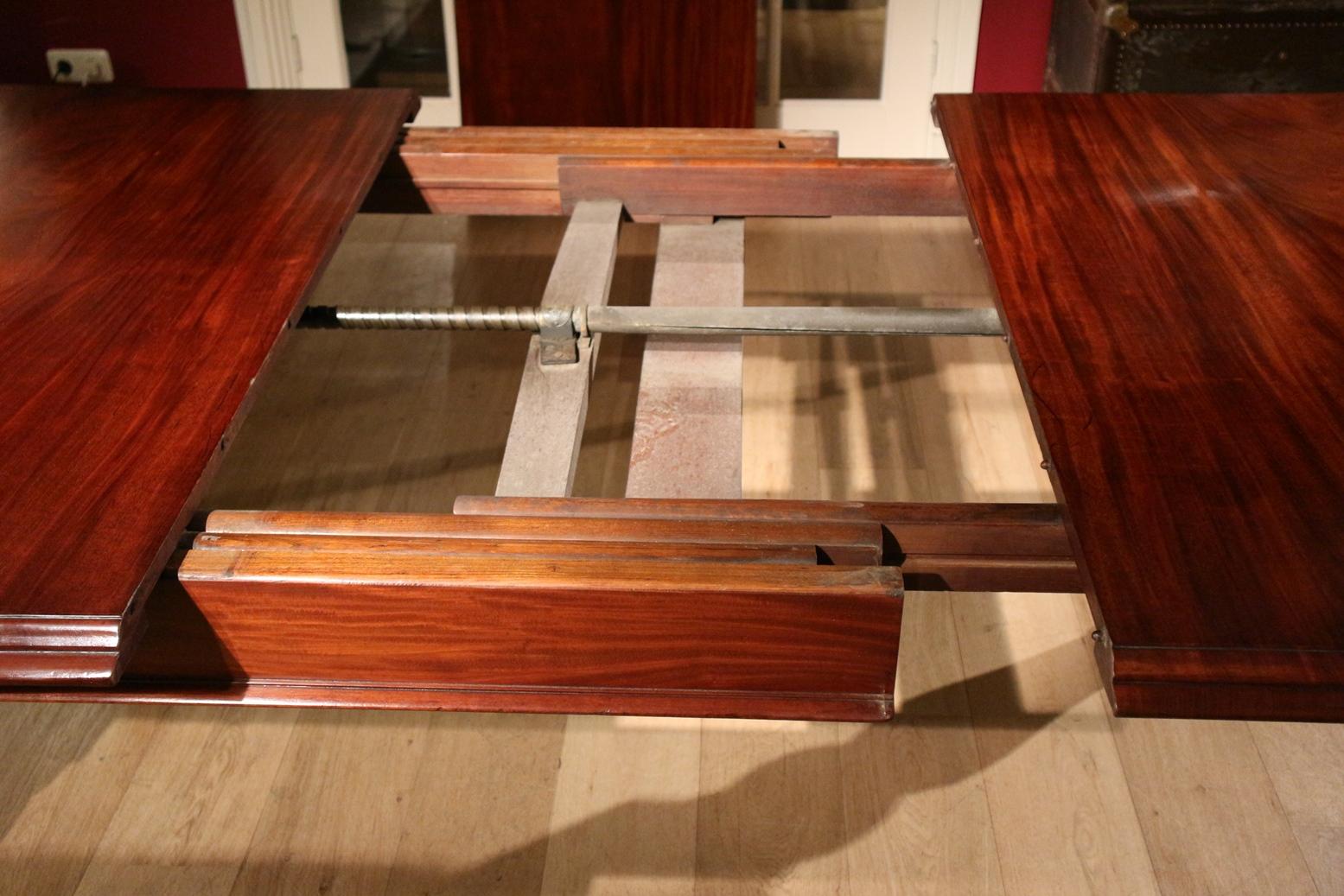 19th Century mahogany dining table 1