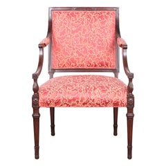 Mahagoni-Sessel im Directoire-Stil des 19. Jahrhunderts