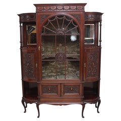 19th Century Mahogany Display Cabinet