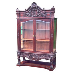Antique 19th Century Mahogany Display Cabinet