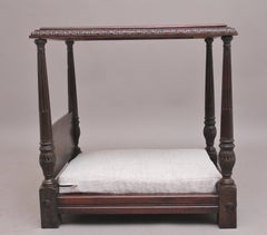 19th Century mahogany dog four poster bed