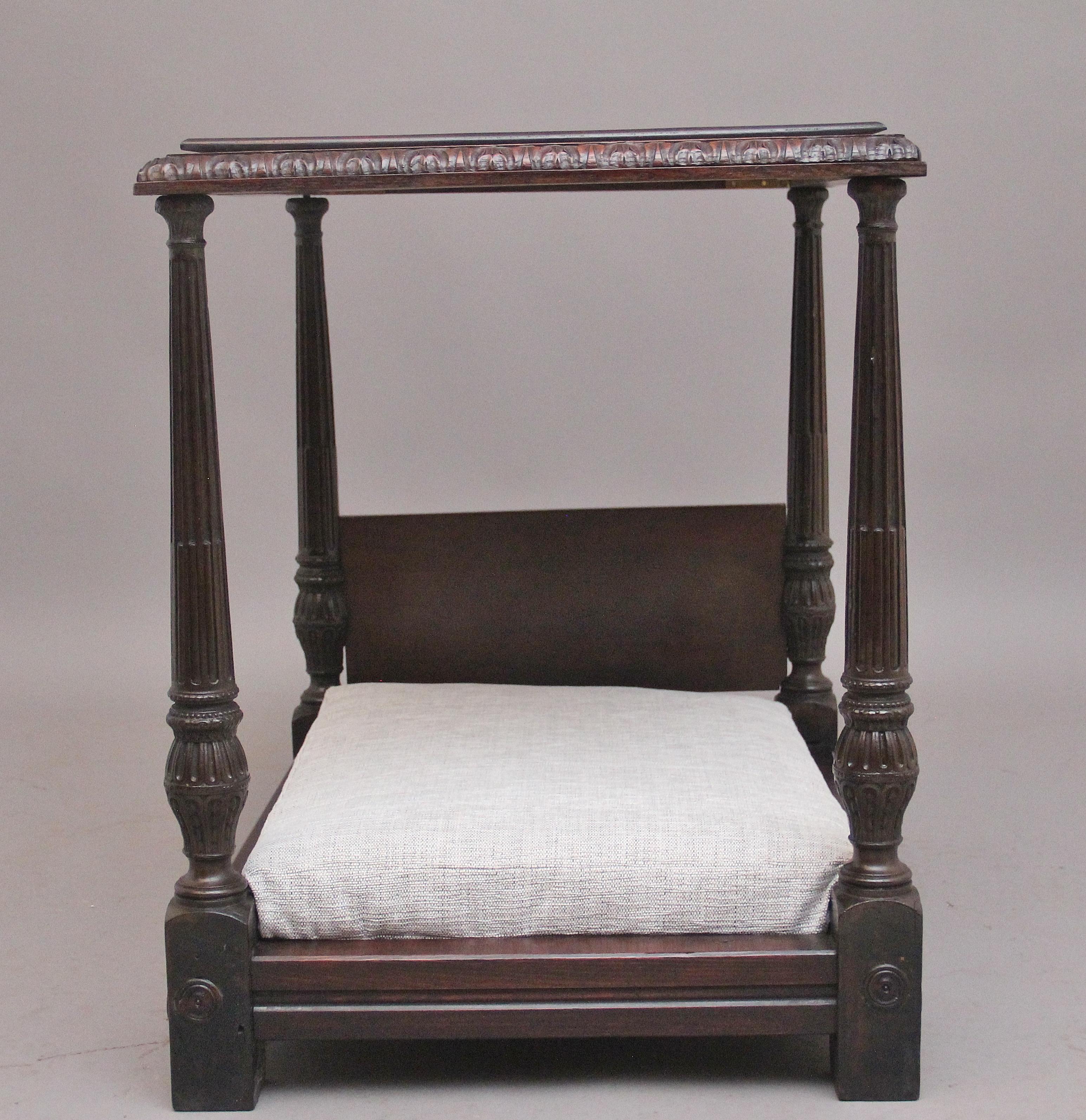 Mahagoni-Himmelbett aus dem 19. Jahrhundert (Georgian) im Angebot