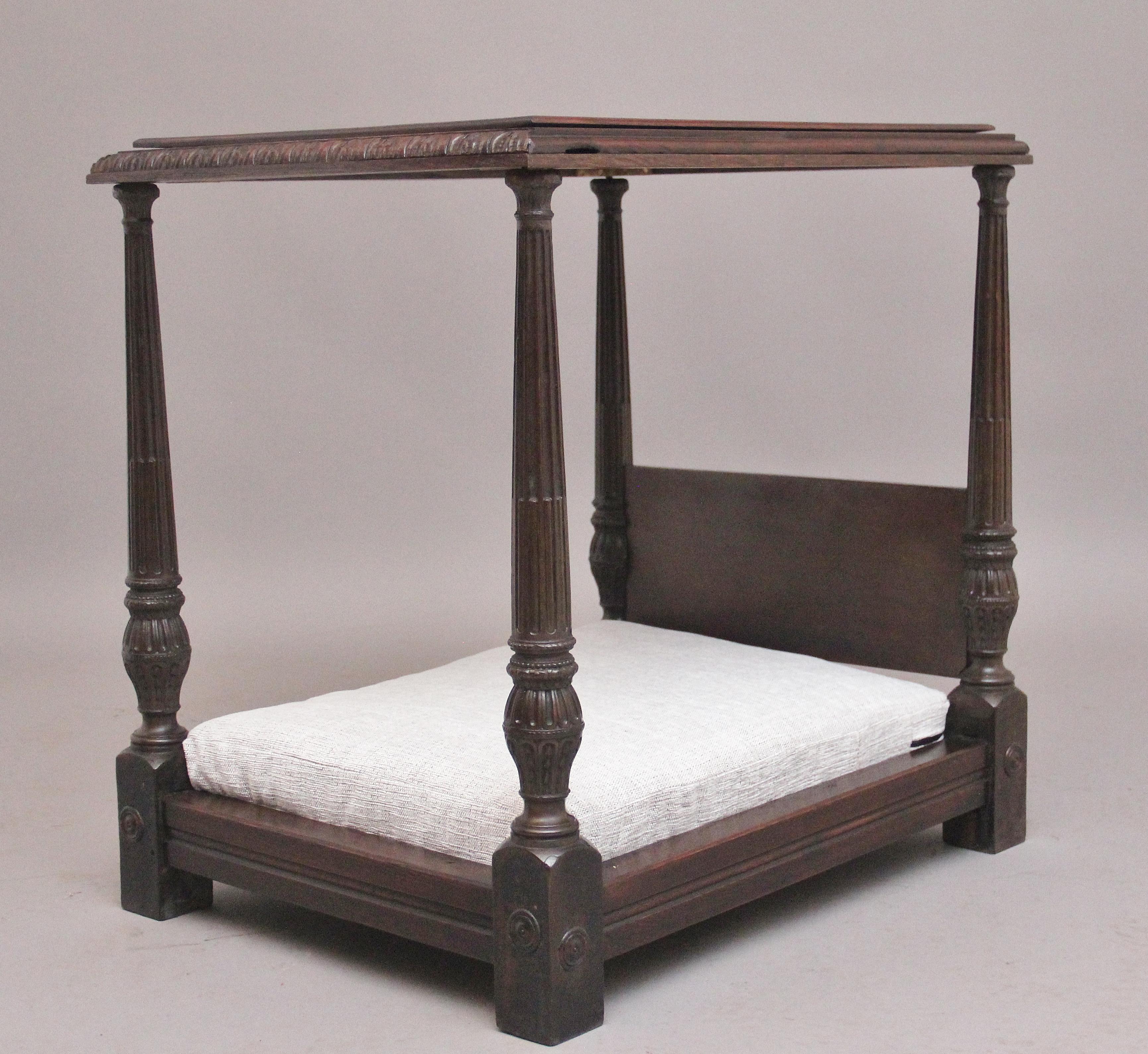 Mahagoni-Himmelbett aus dem 19. Jahrhundert (Britisch) im Angebot