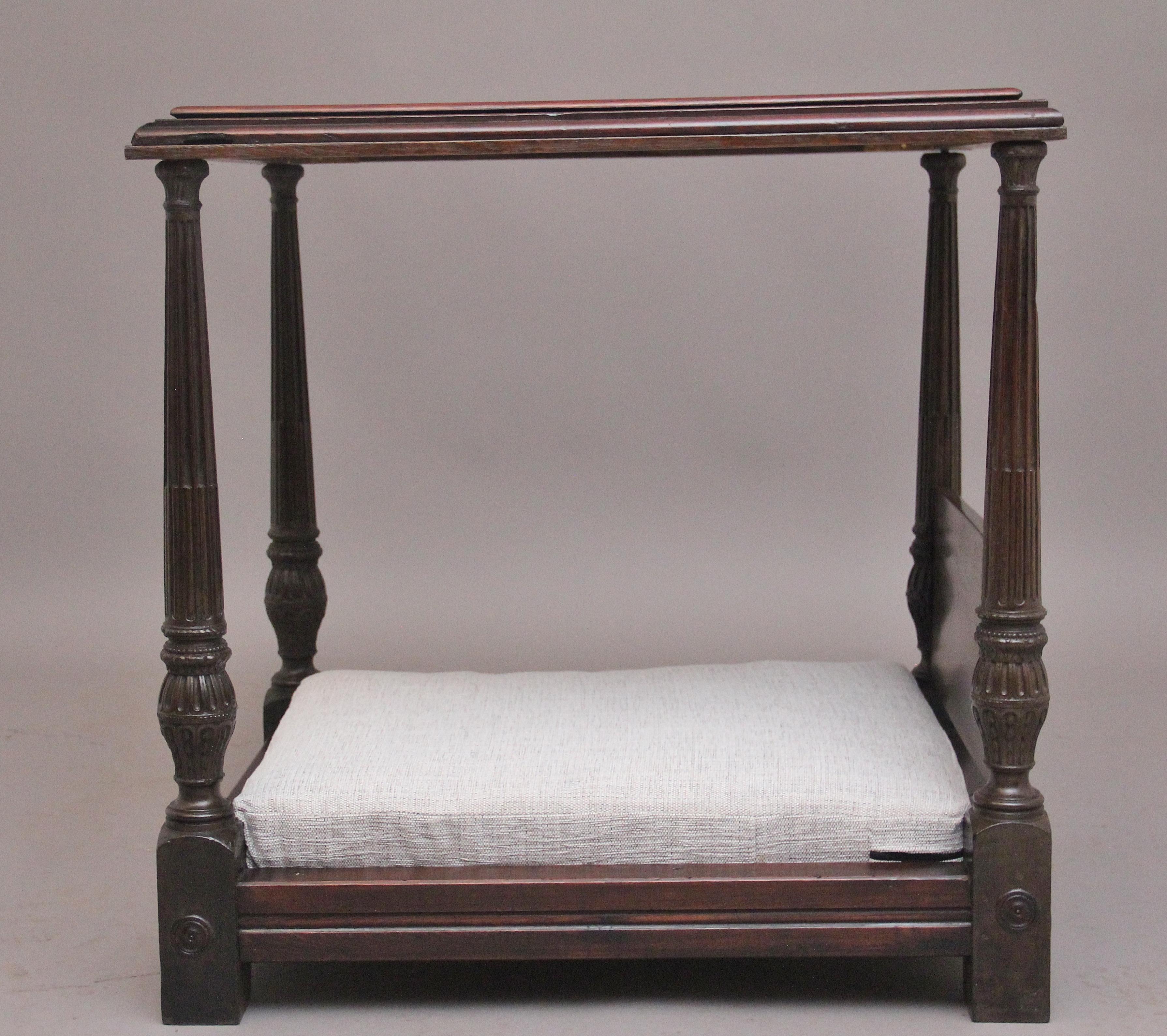 Mahagoni-Himmelbett aus dem 19. Jahrhundert im Zustand „Gut“ im Angebot in Martlesham, GB