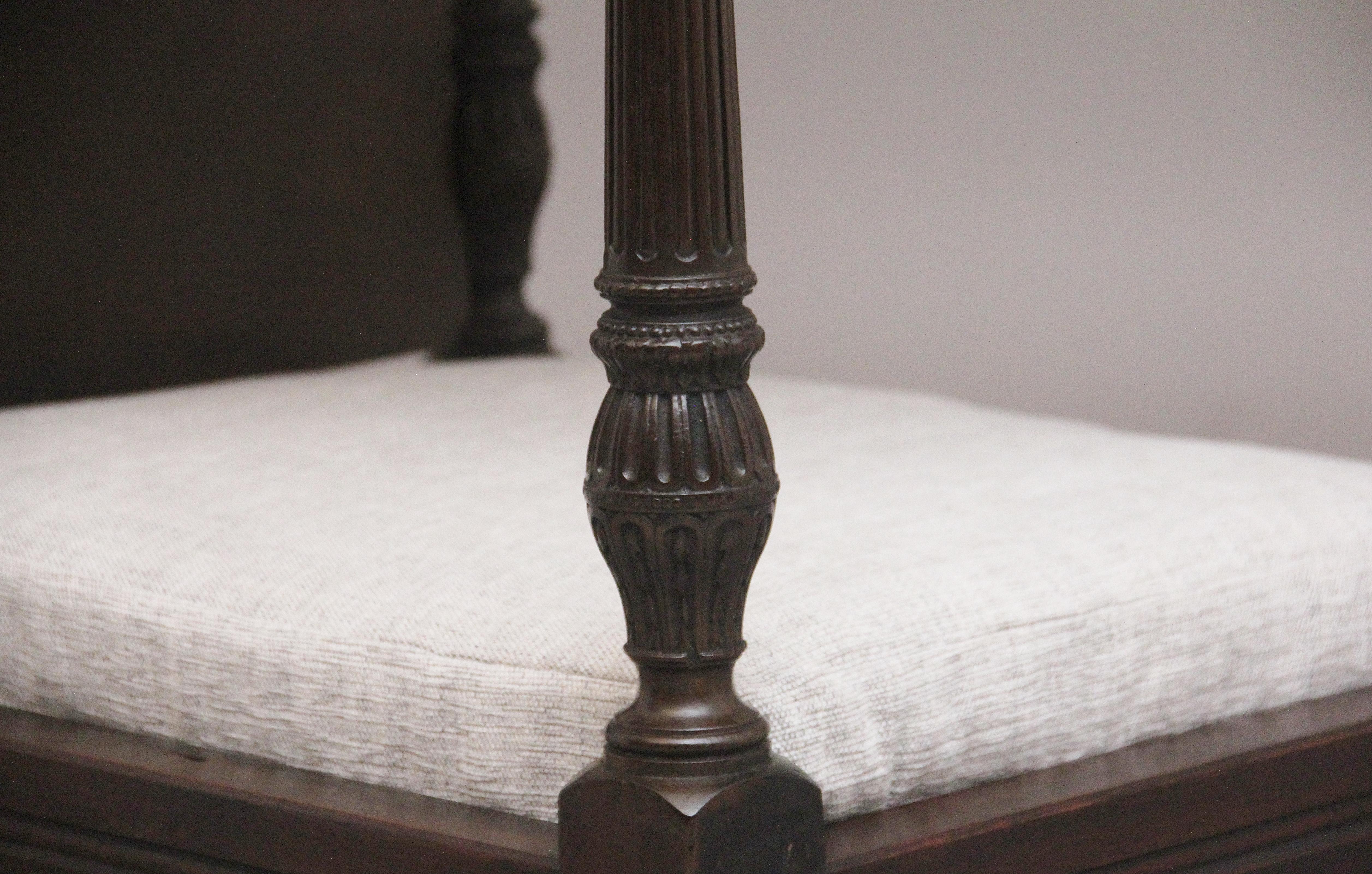 Mahagoni-Himmelbett aus dem 19. Jahrhundert im Angebot 2