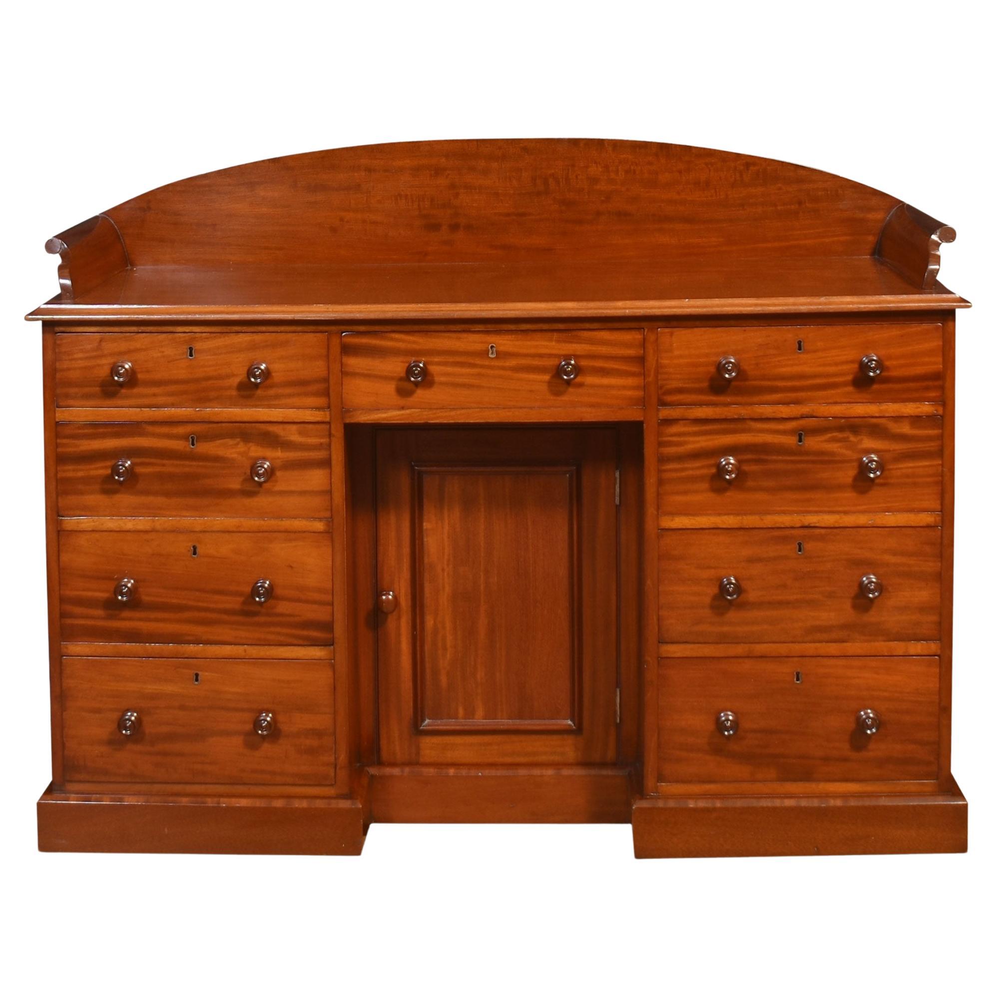 19th century mahogany dressing table For Sale