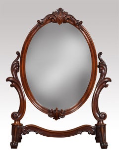 19th Century Mahogany Dressing Table Mirror