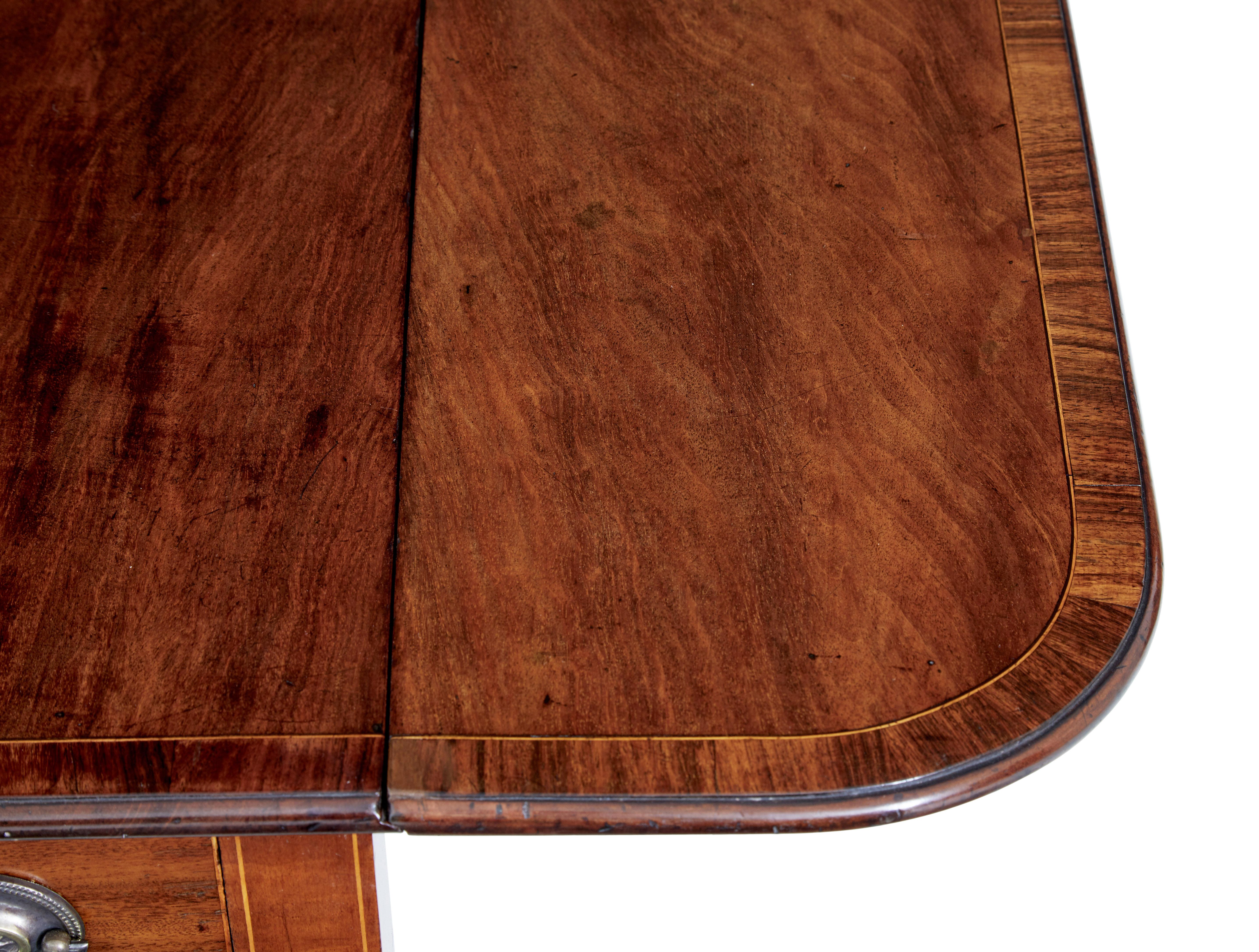 19th Century Mahogany Drop Leaf Pembroke Table 2