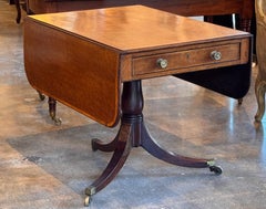 19th Century Mahogany Drop Leaf Side Table