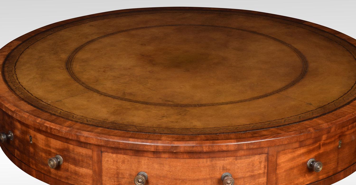 19th Century Mahogany Drum Table In Good Condition In Cheshire, GB