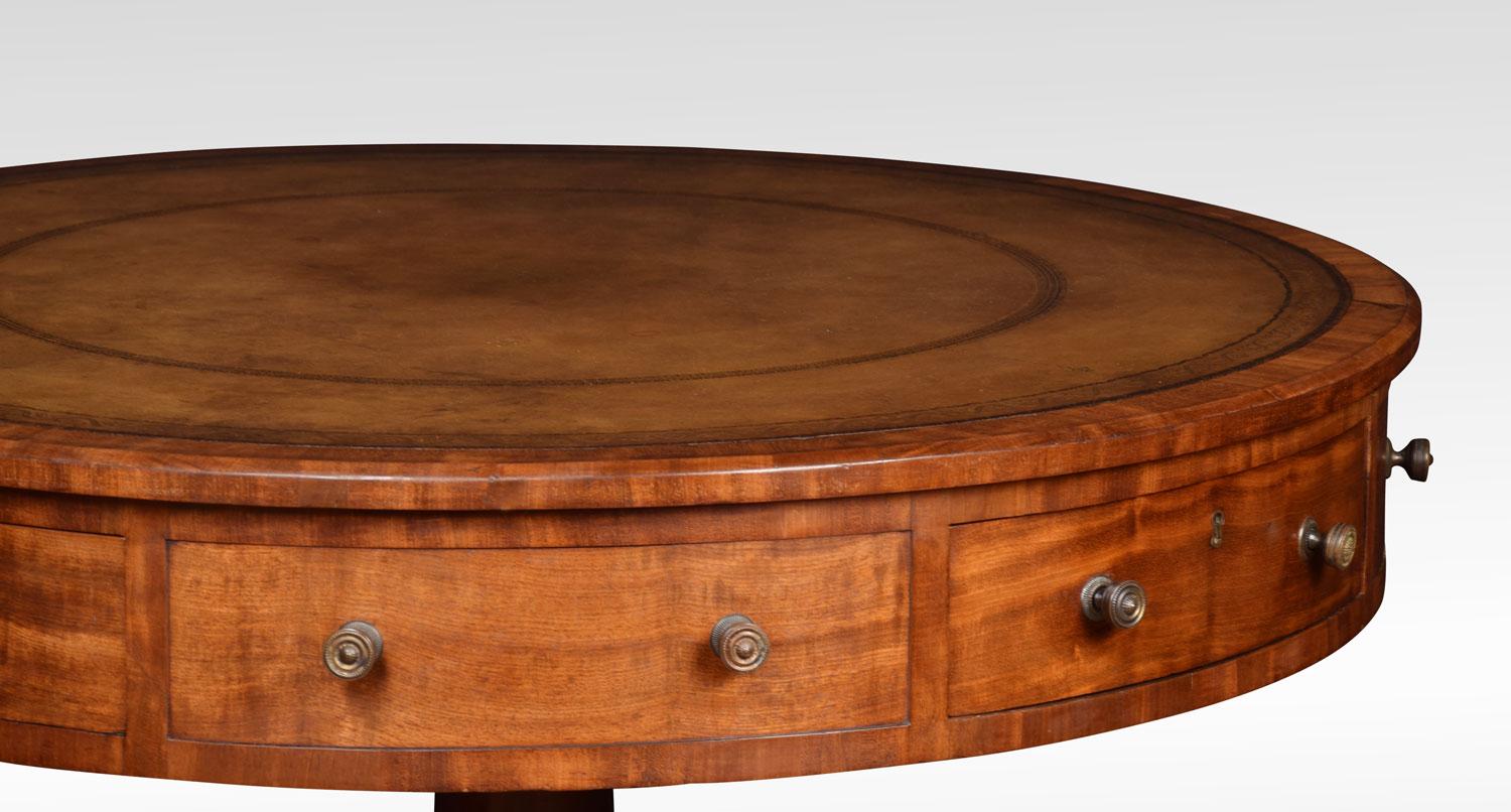 19th Century Mahogany Drum Table 3