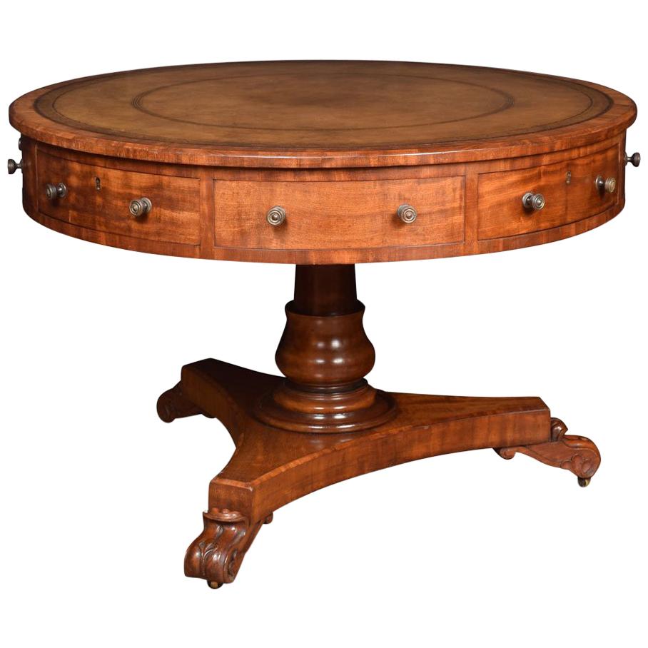 19th Century Mahogany Drum Table