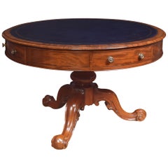 19th Century Mahogany Drum Table