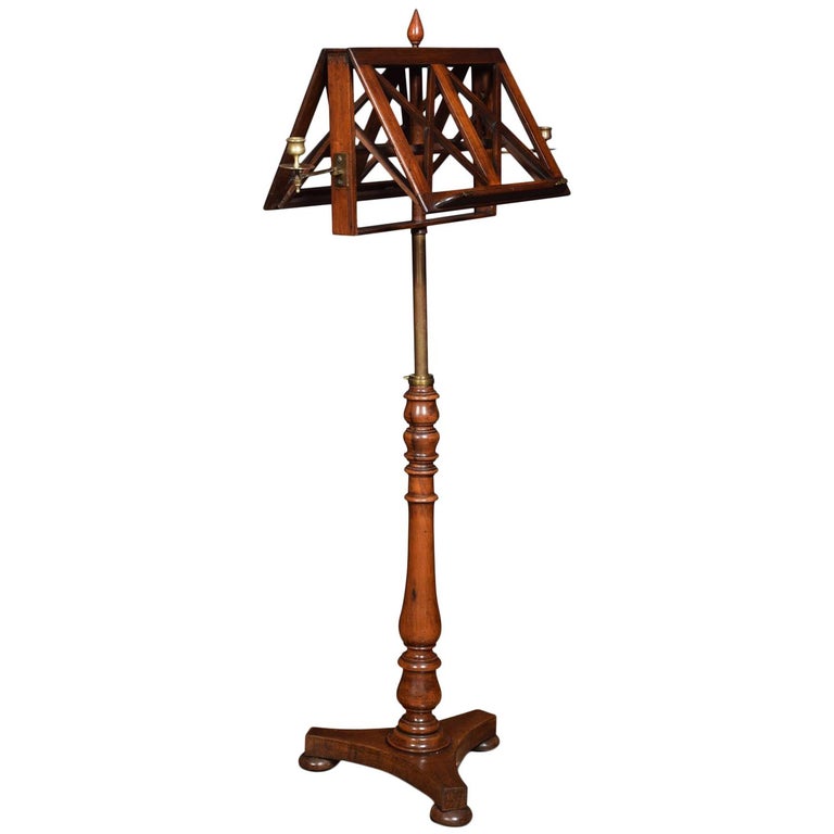 19th Century Mahogany Duet Music Stand For Sale at 1stdibs