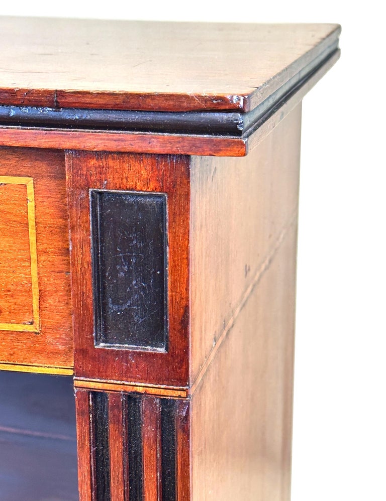 19th Century Mahogany Dwarf Open Bookcase For Sale 5