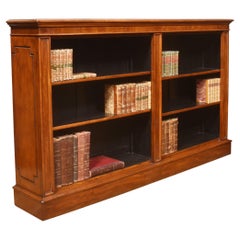 19th Century Mahogany Dwarf Open Bookcase