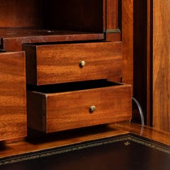 19th Century Mahogany Empire Secretary Desk with French Craftsmanship