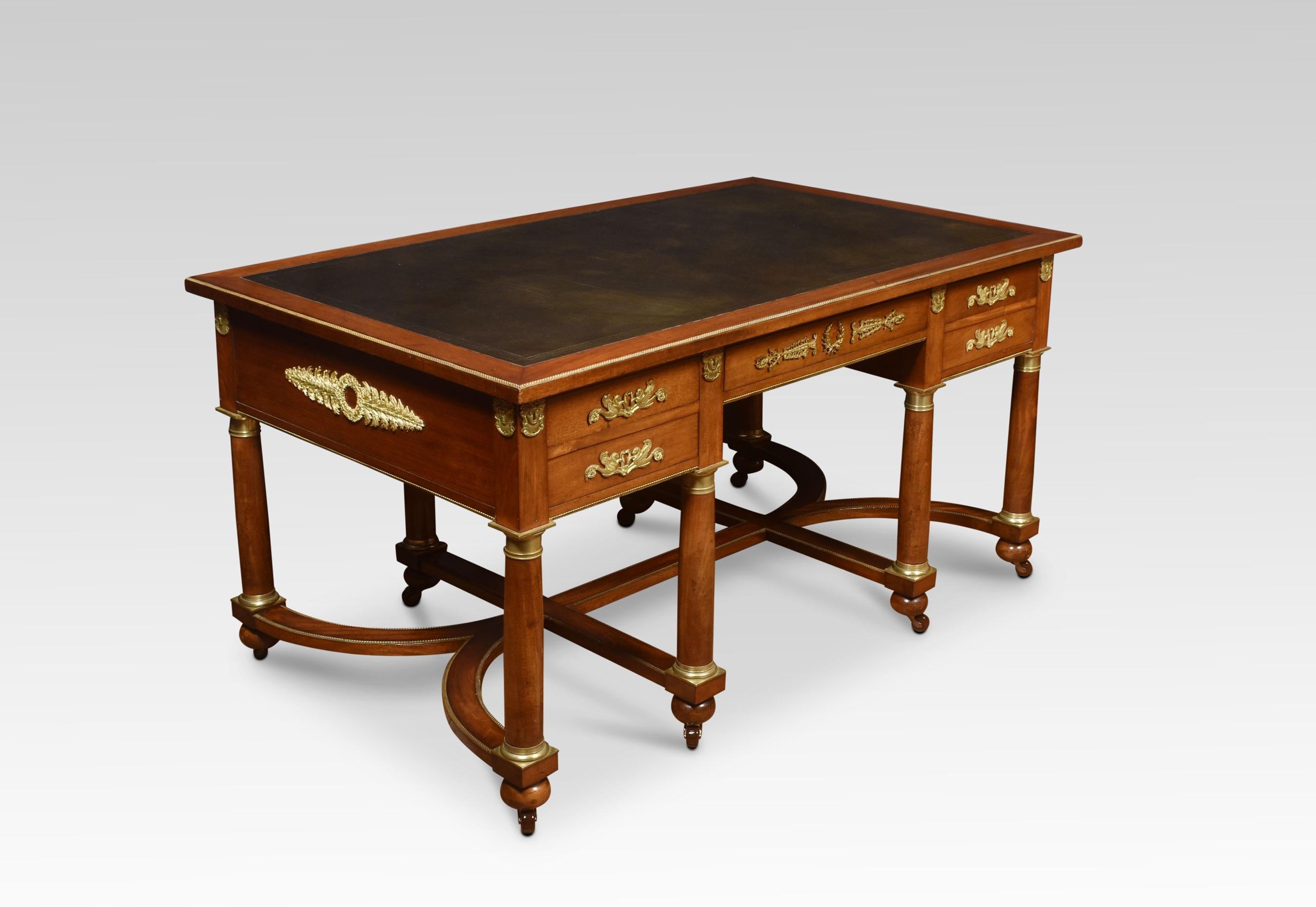 19th Century Mahogany Empire Style Desk 6