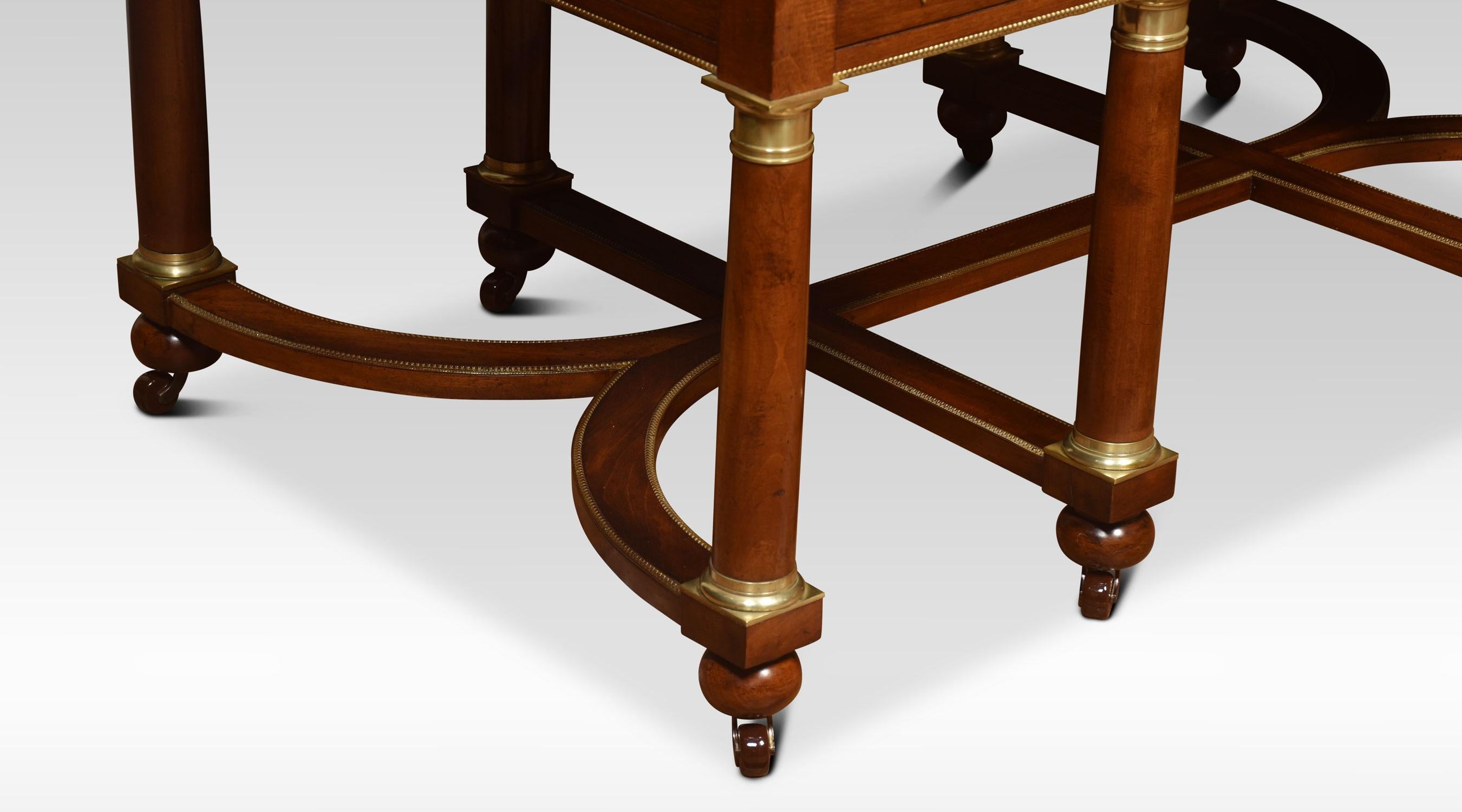 British 19th Century Mahogany Empire Style Desk