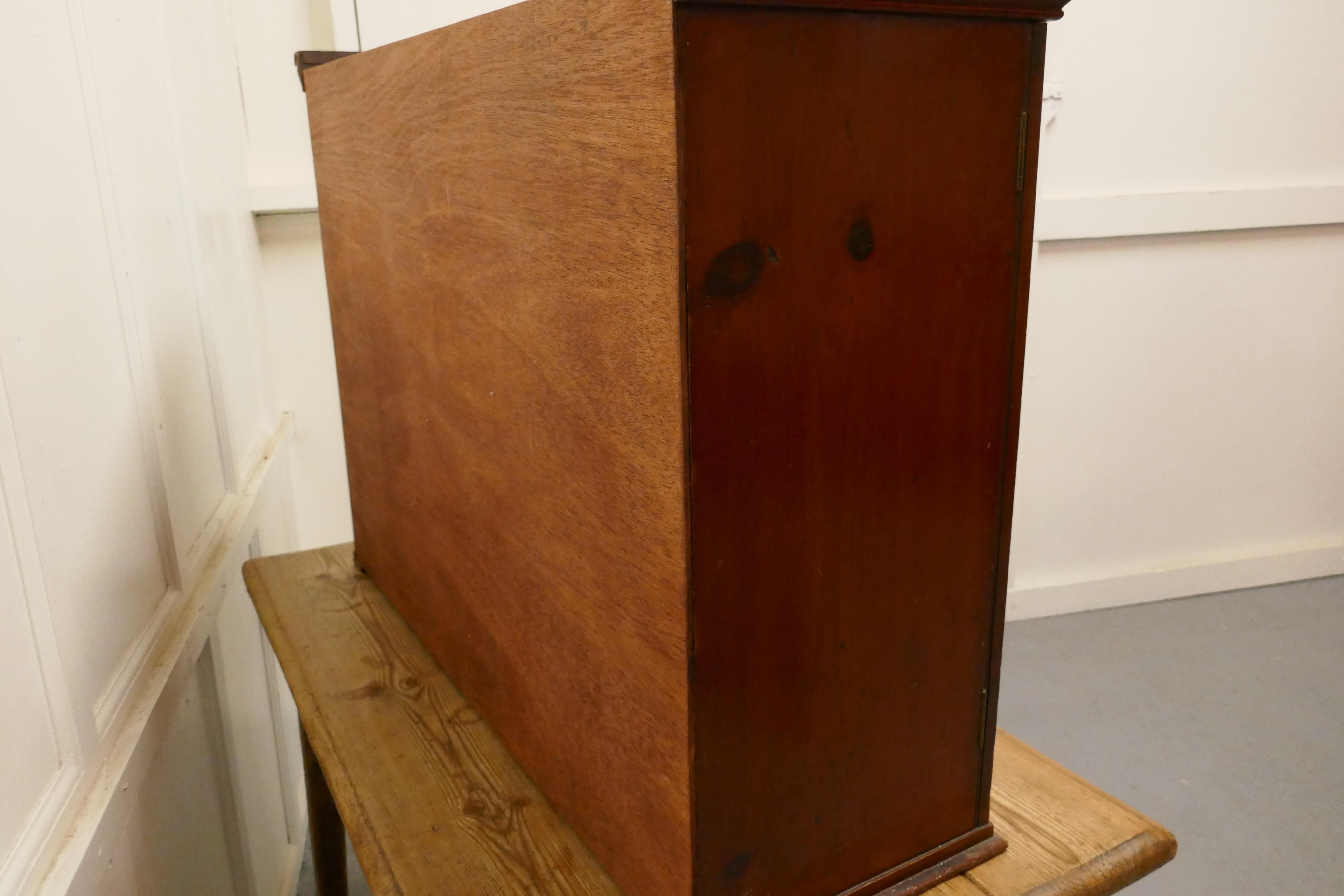 19th Century Mahogany Estate Office Mail Cupboard For Sale 5