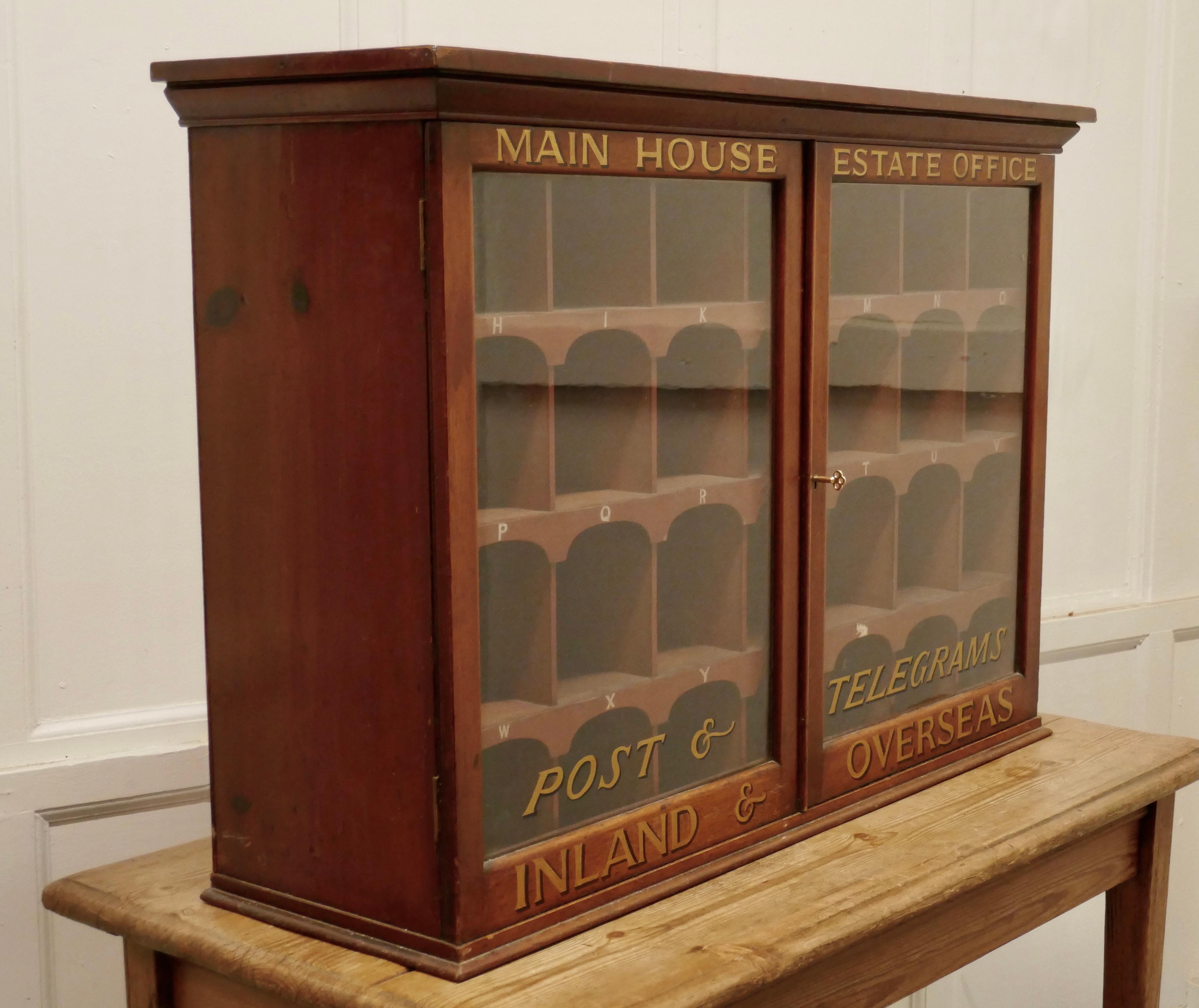antique mail cabinet