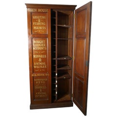 19th Century Mahogany Estate or Housekeepers Cupboard