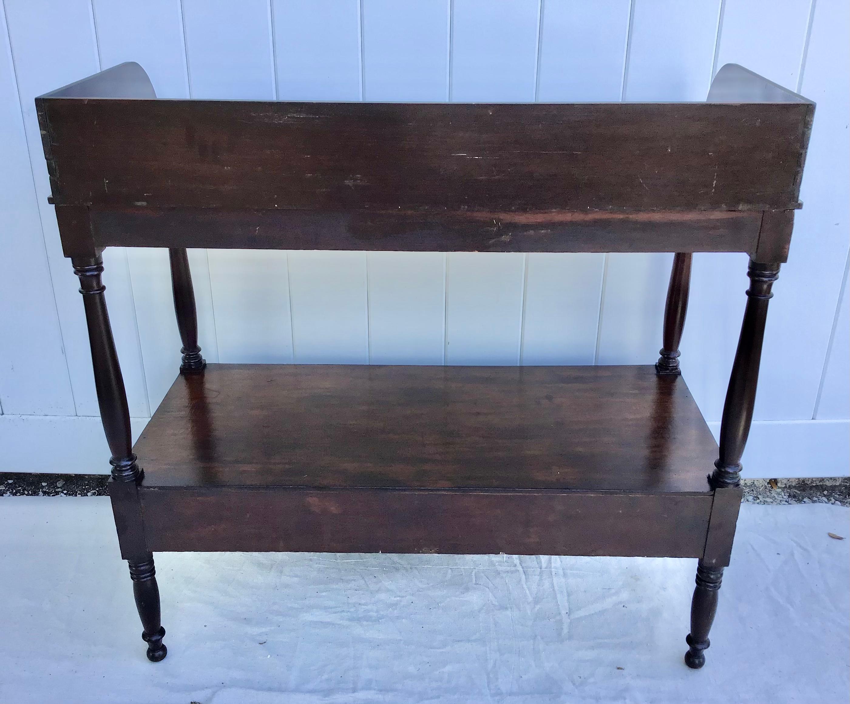 19th Century Mahogany Etagere with Two Drawers 3