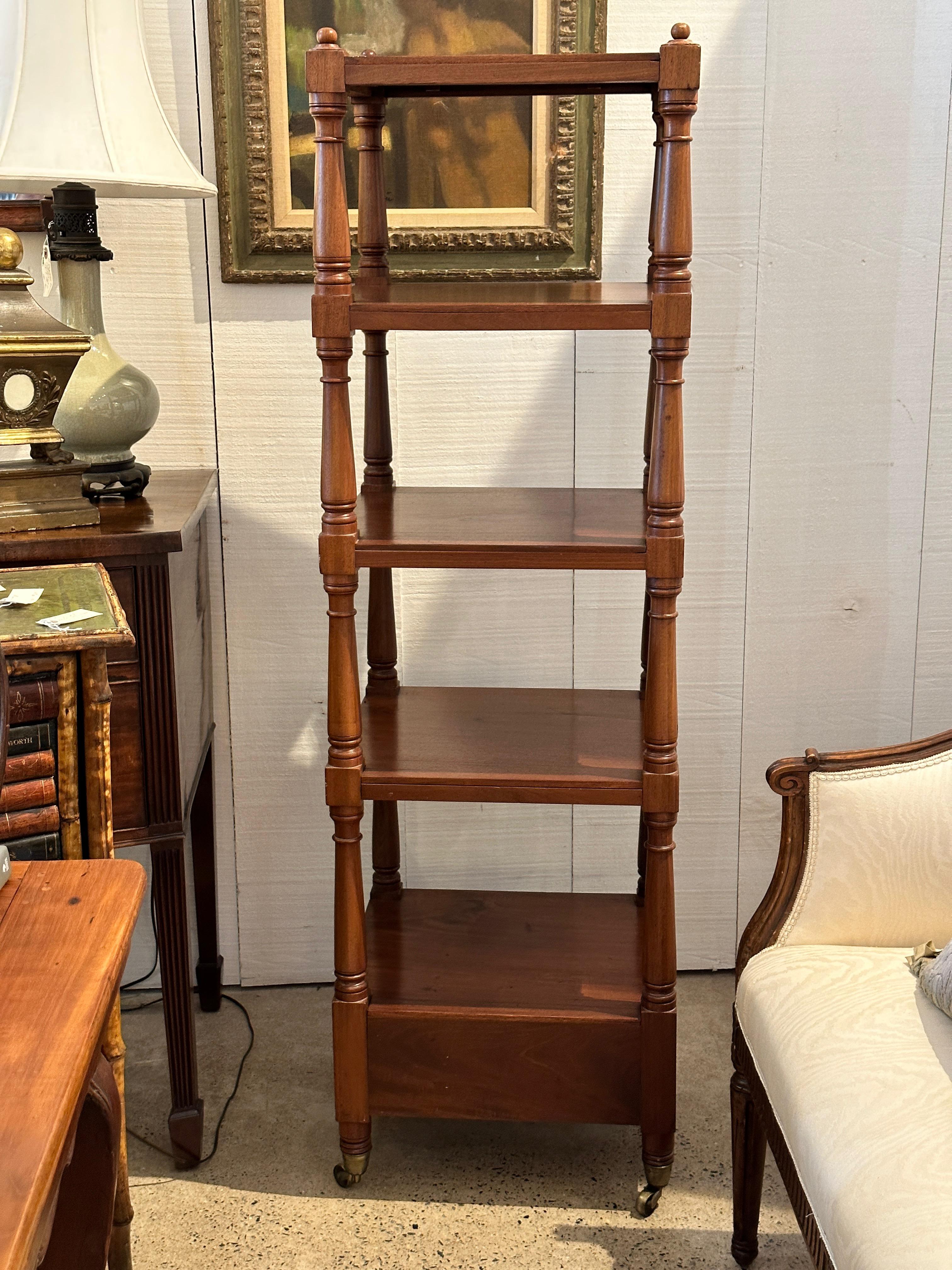 19th Century Mahogany Etegeré In Good Condition For Sale In Charlottesville, VA