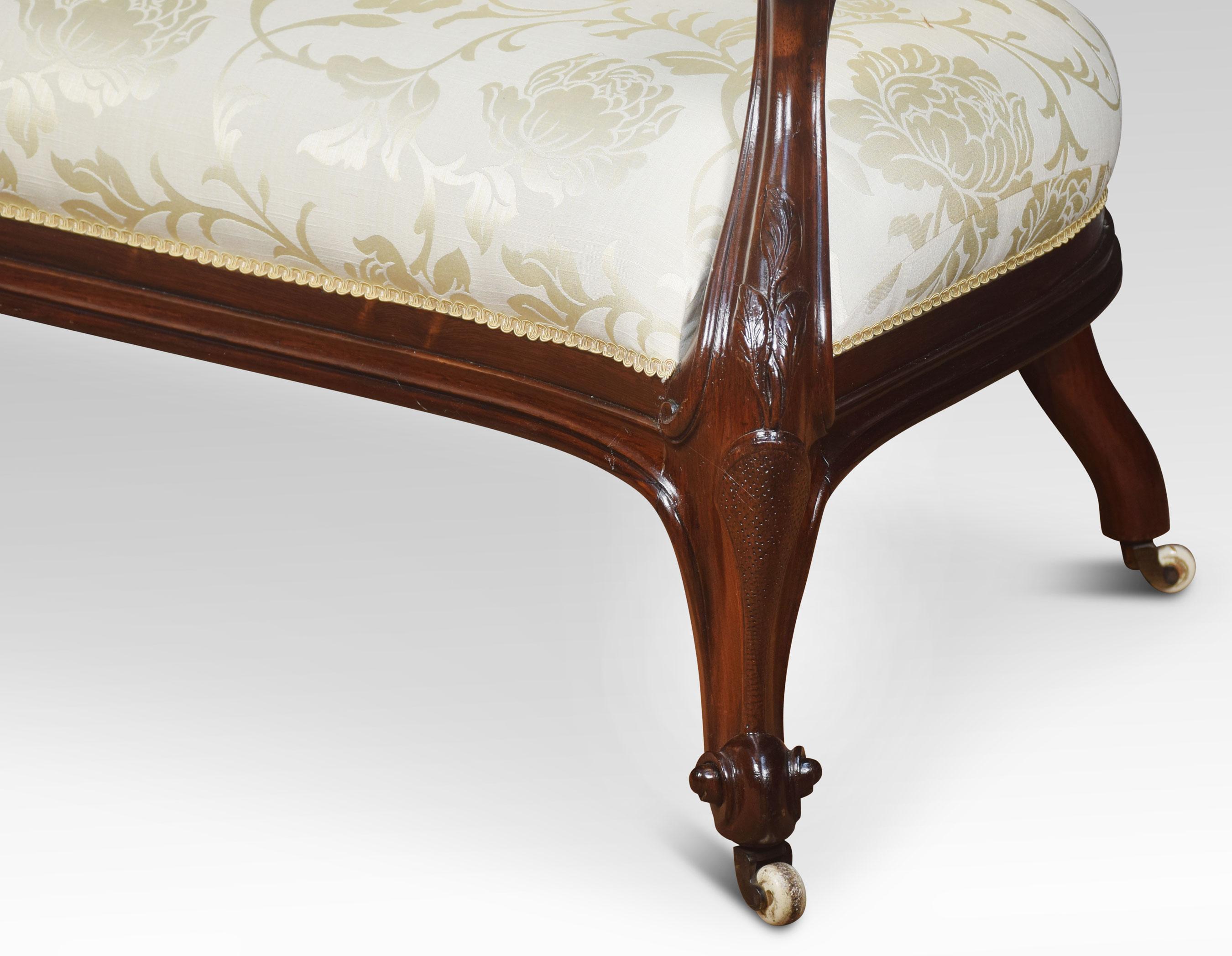 19th Century Mahogany Framed Settee 1