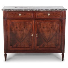 19th Century Mahogany French Directoire Buffet Cabinet