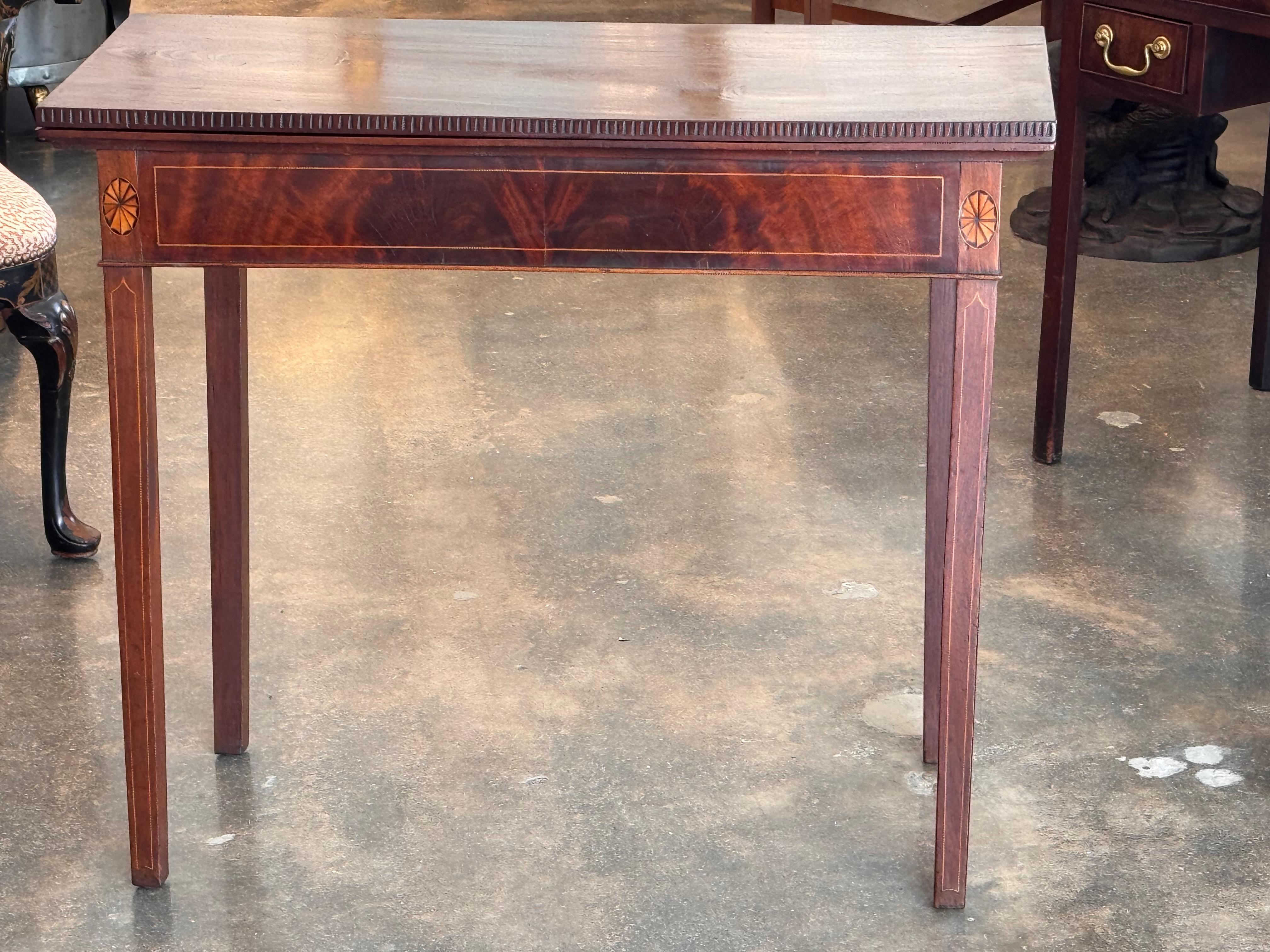 British 19th Century Mahogany Game Table For Sale