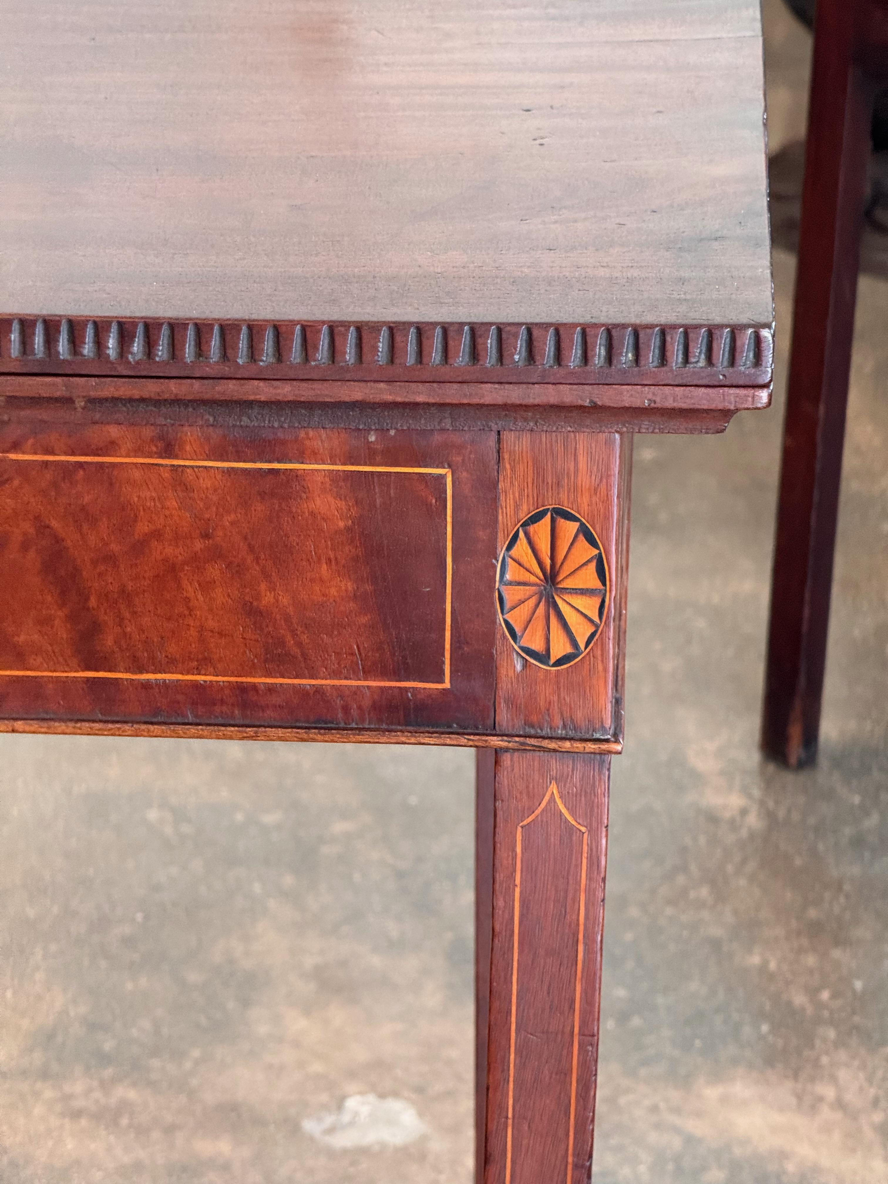 19th Century Mahogany Game Table For Sale 1