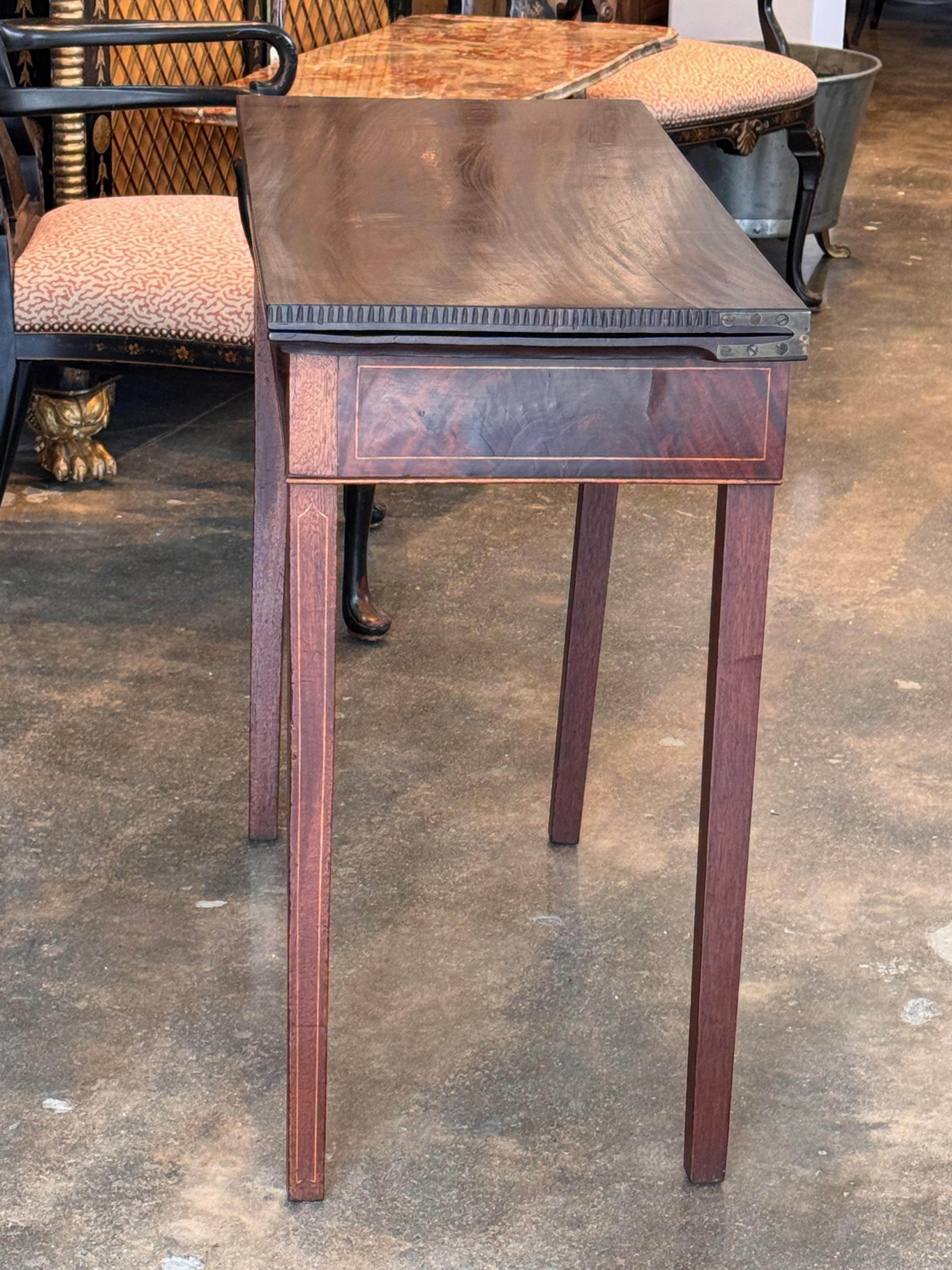 19th Century Mahogany Game Table For Sale 2